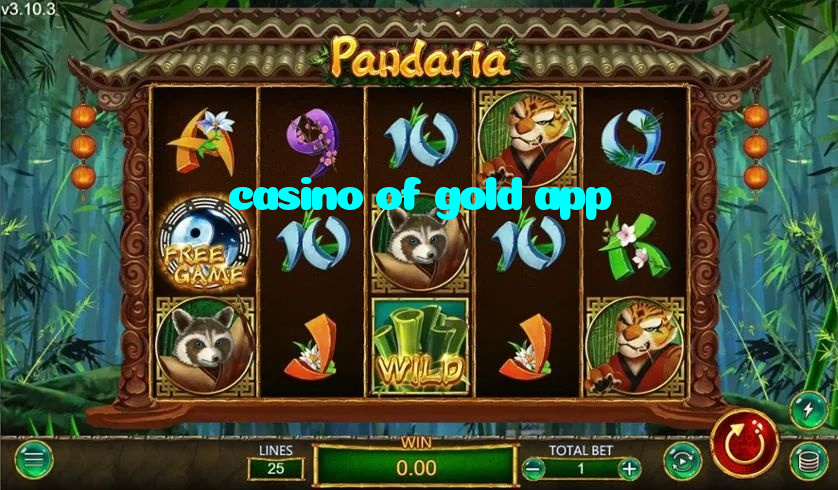 casino of gold app casino presented on mobile device in Pakistan with slots and live games
