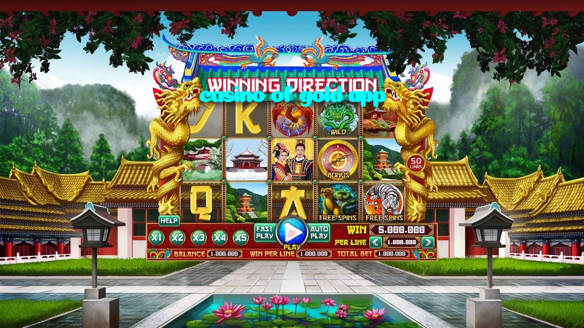 casino of gold app casino presented on mobile device in Pakistan with slots and live games